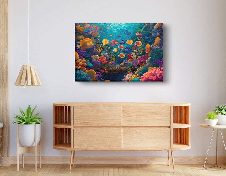 Colorful Tropical Fish African American Wall Art
