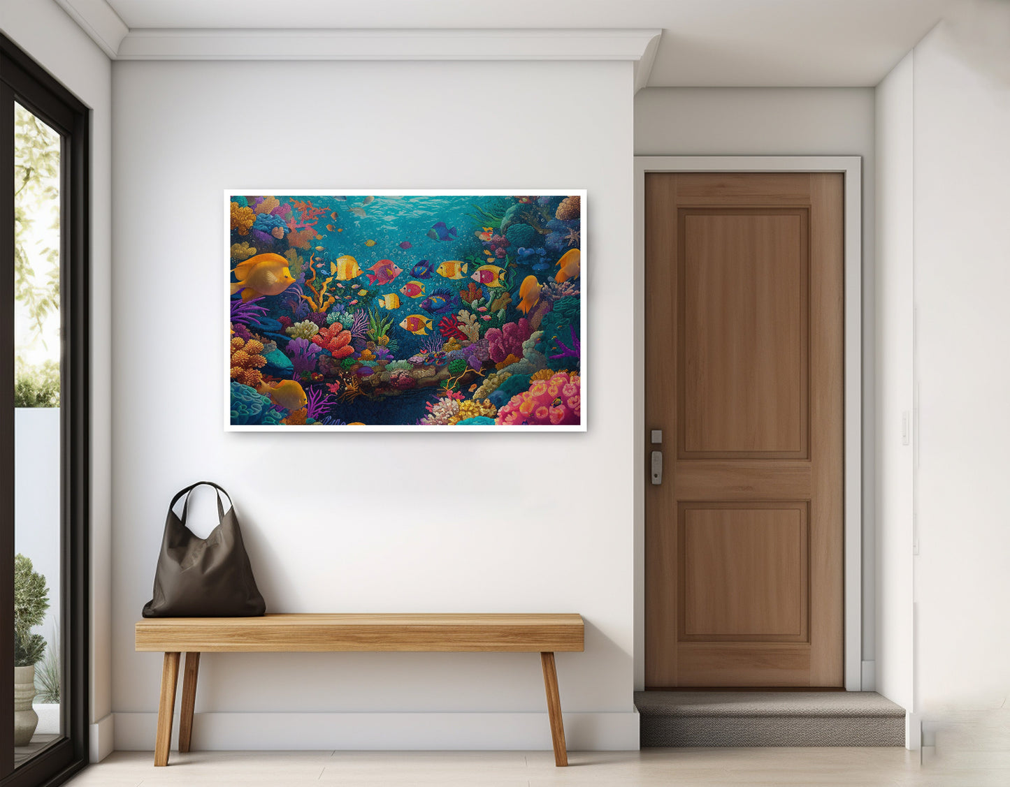 Colorful Tropical Fish Caribbean wall art home decor view