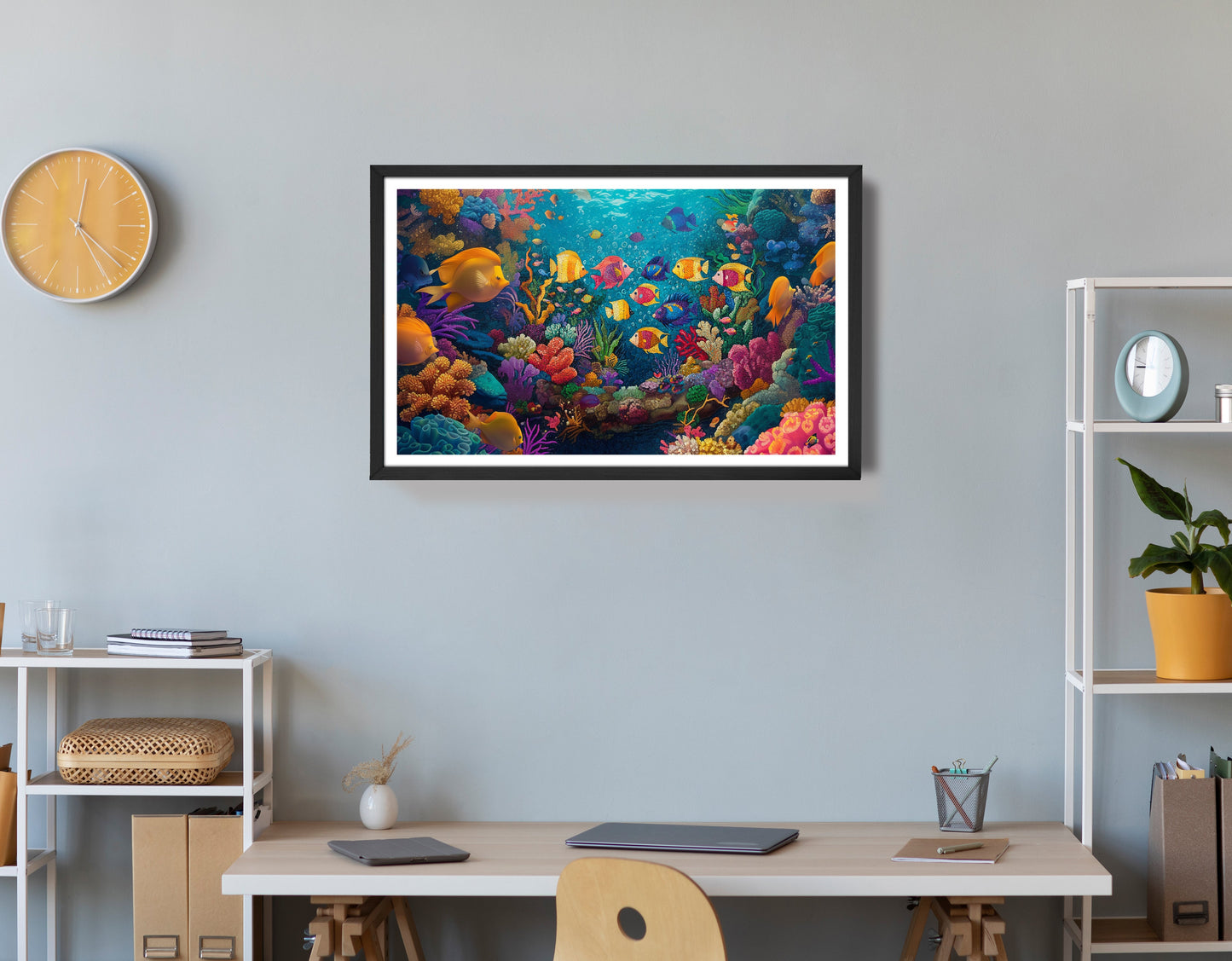 Colorful Tropical Fish Caribbean wall art view 72
