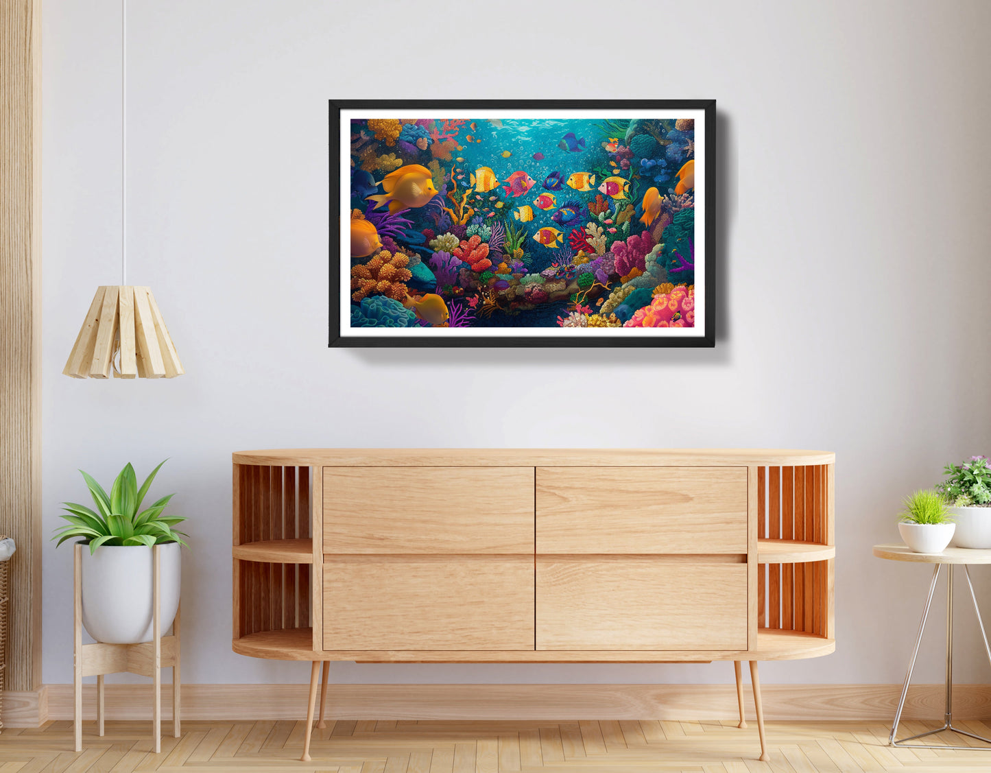 Colorful Tropical Fish Caribbean wall art view 68