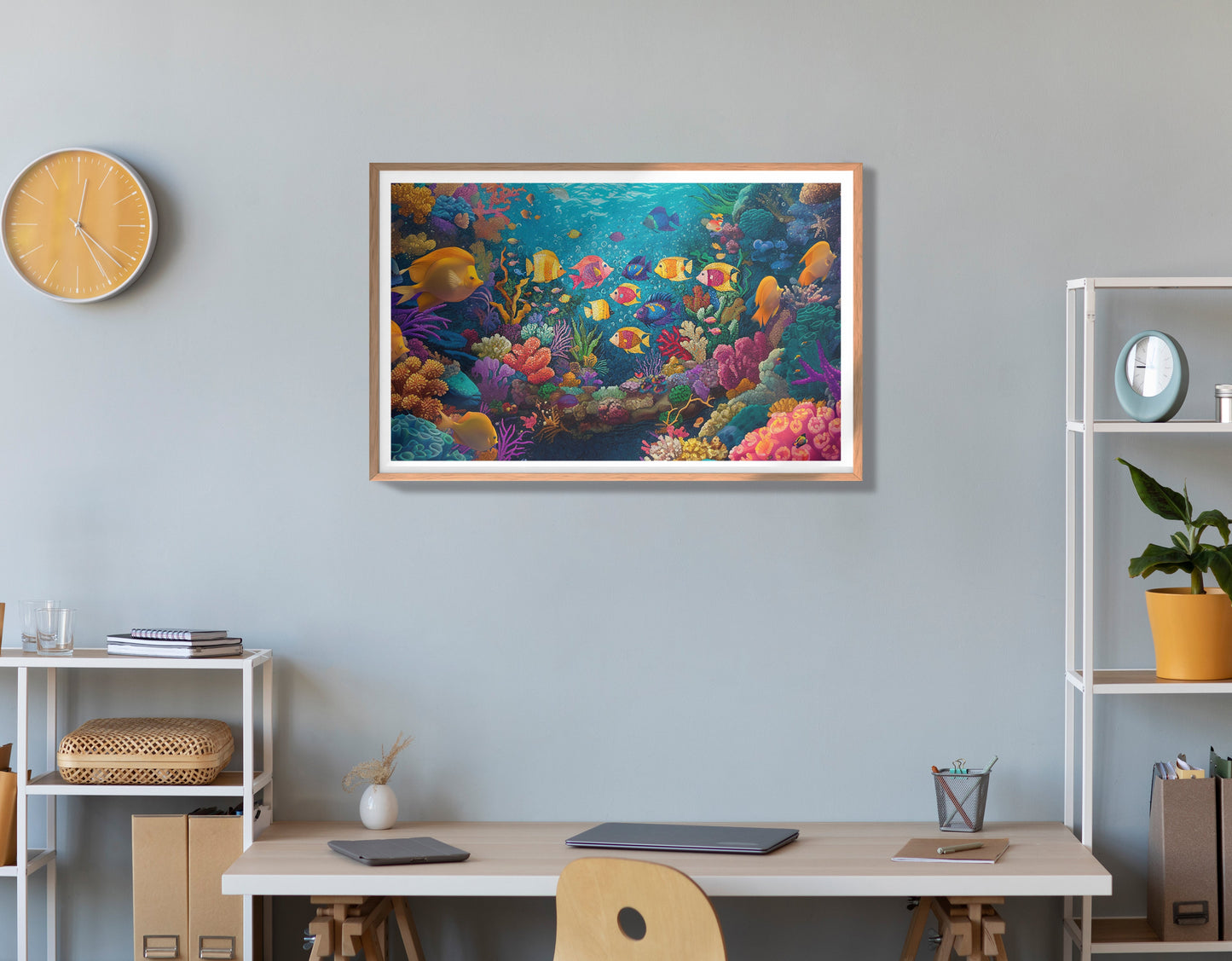 Colorful Tropical Fish Caribbean wall art view 84