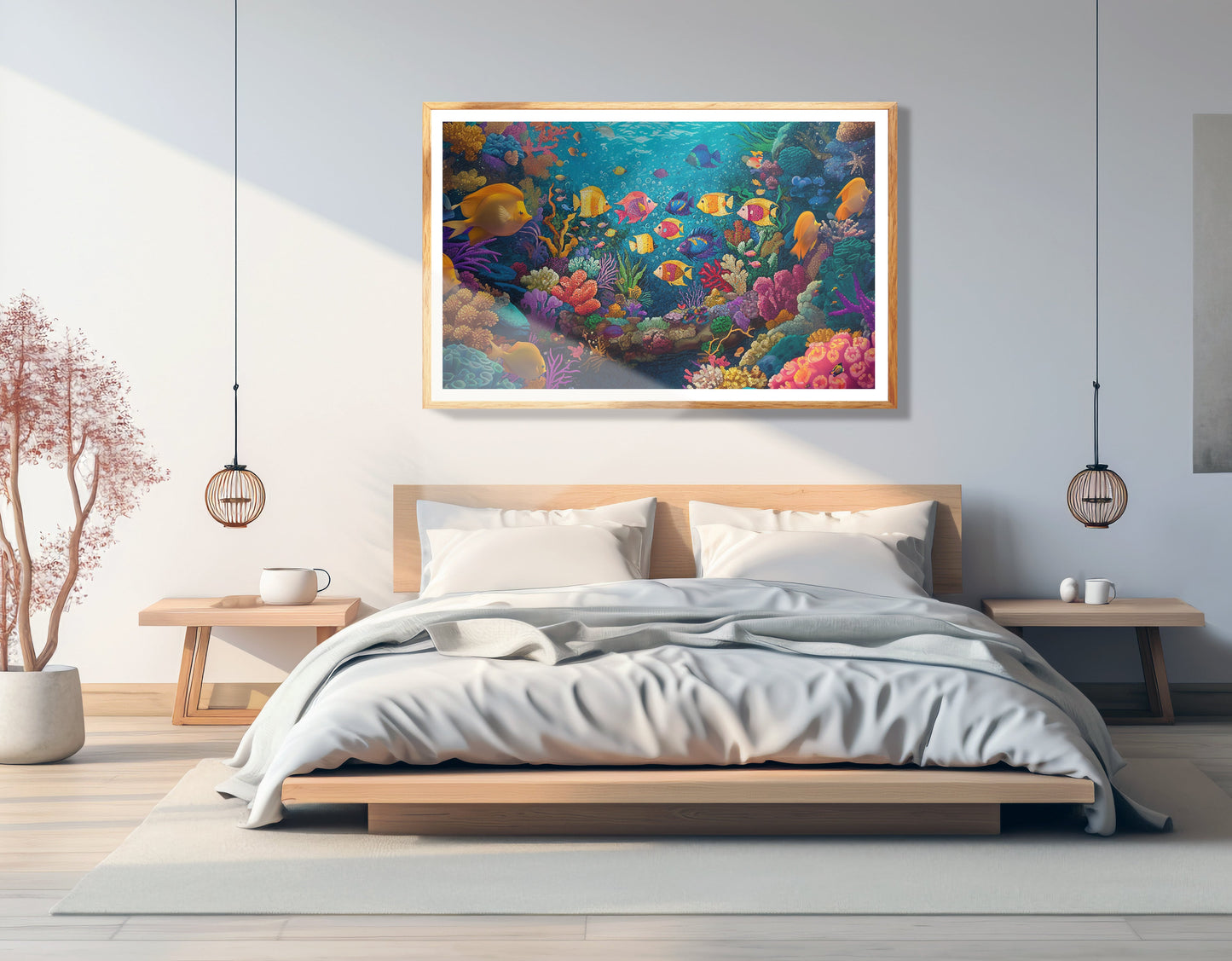 Colorful Tropical Fish Caribbean wall art view 75