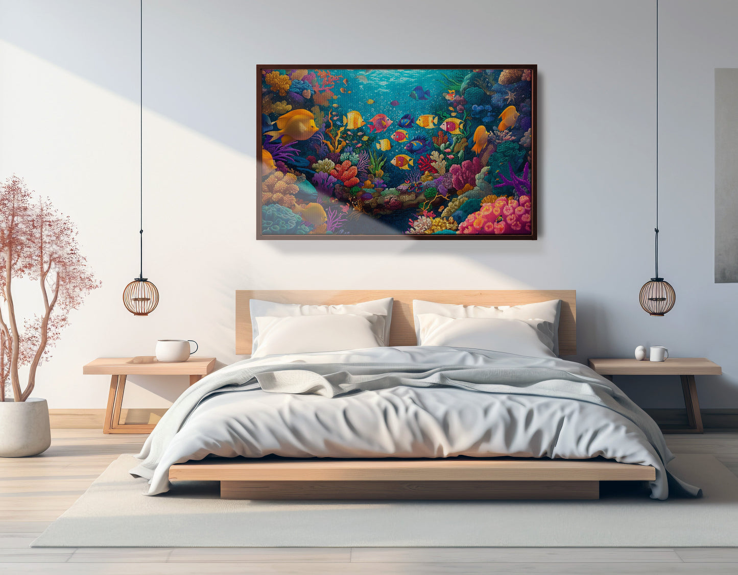 Colorful Tropical Fish Caribbean wall art view 33