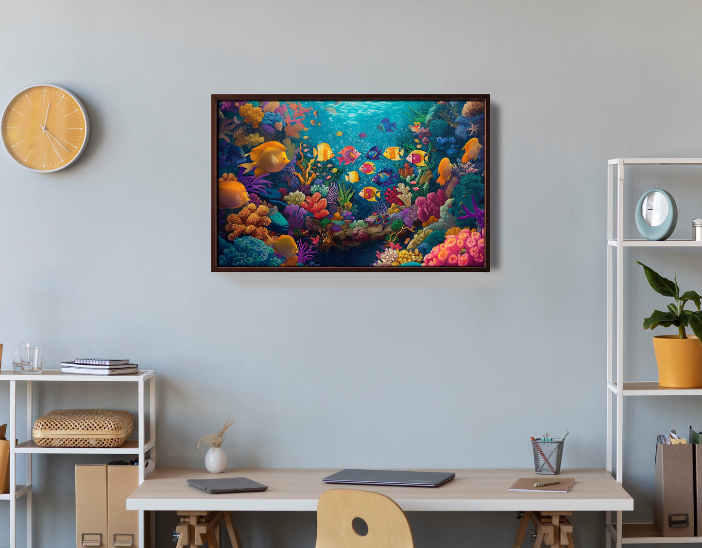Colorful Tropical Fish Caribbean wall art view 36