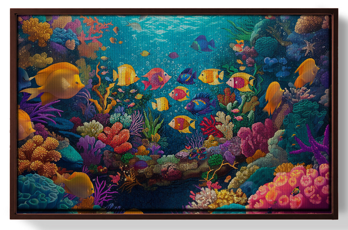 Colorful Tropical Fish Caribbean wall art view 31