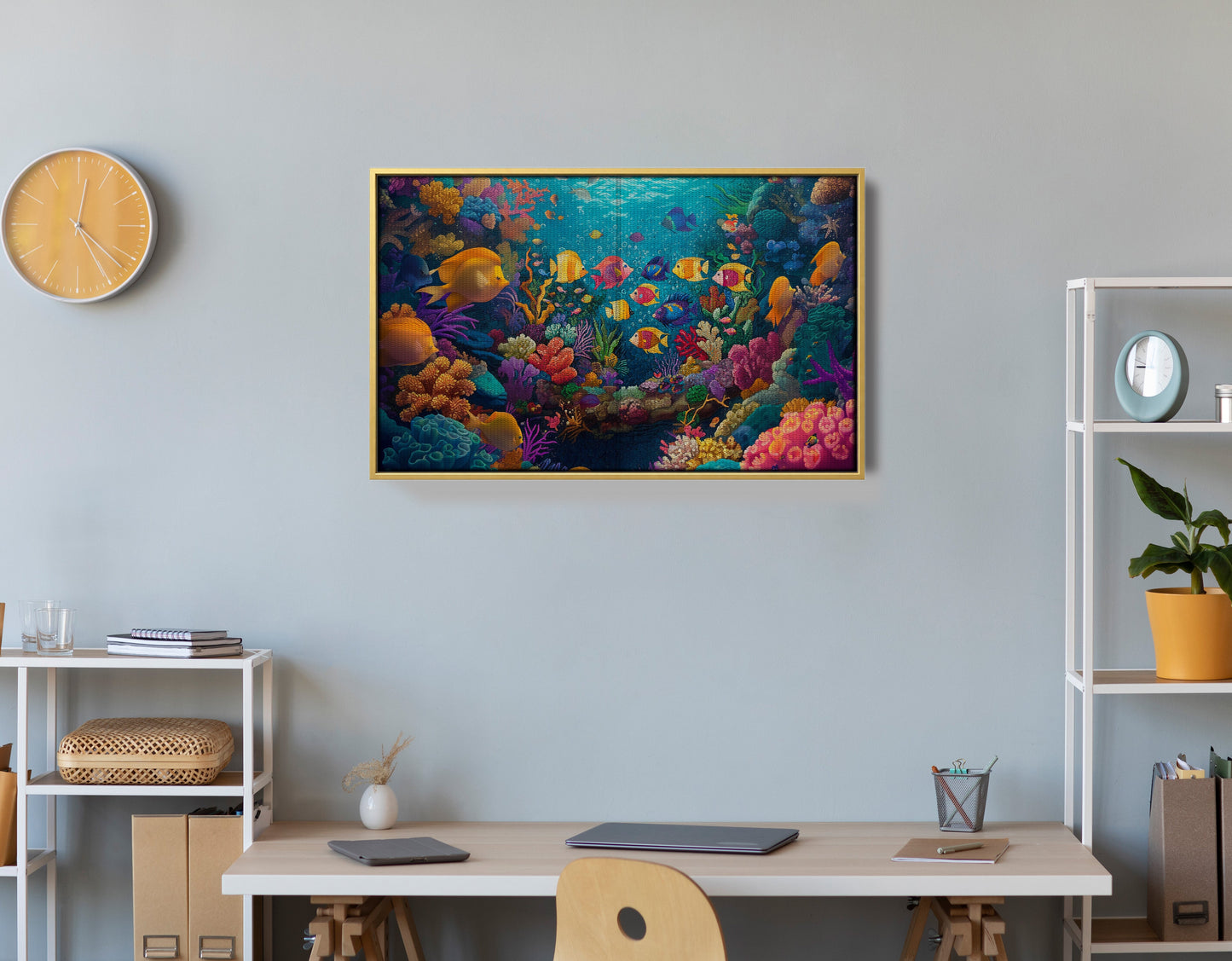 Colorful Tropical Fish Caribbean wall art view 42