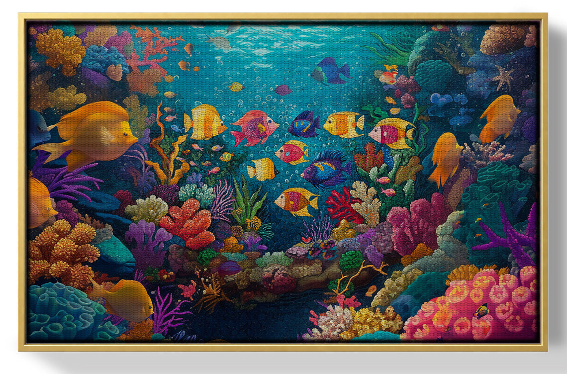 Colorful Tropical Fish Caribbean wall art view 37