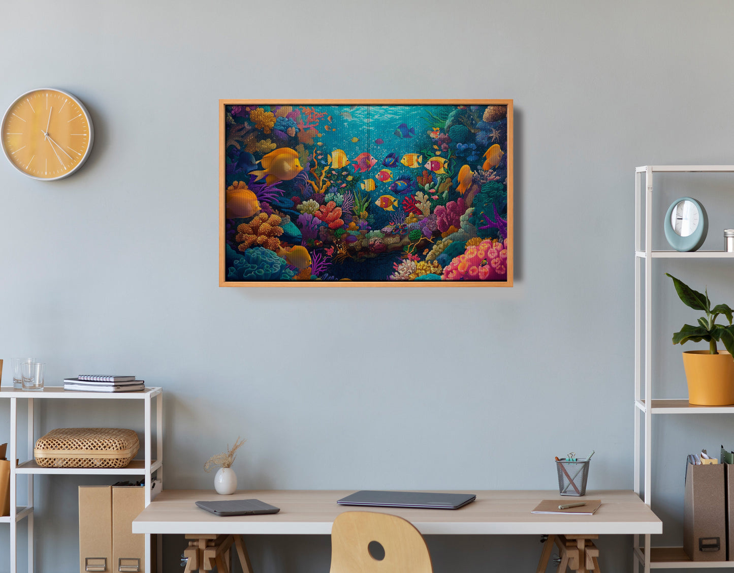 Colorful Tropical Fish Caribbean wall art view 48