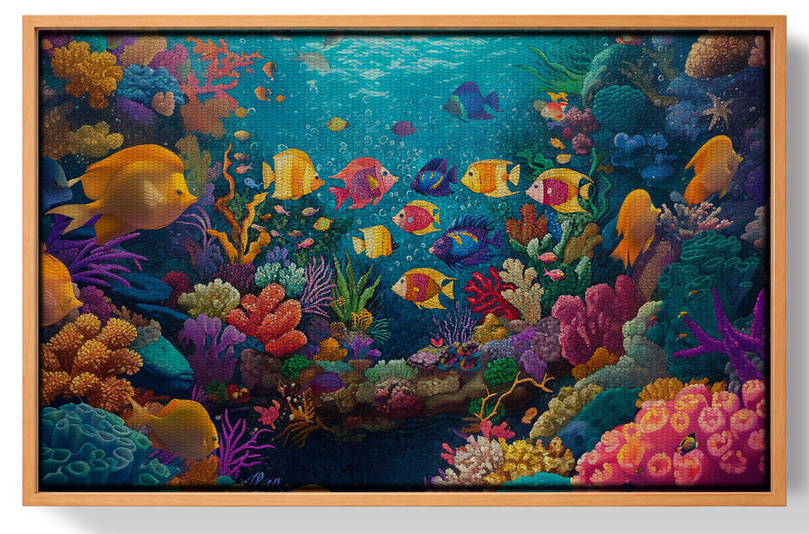 Colorful Tropical Fish Caribbean wall art view 43