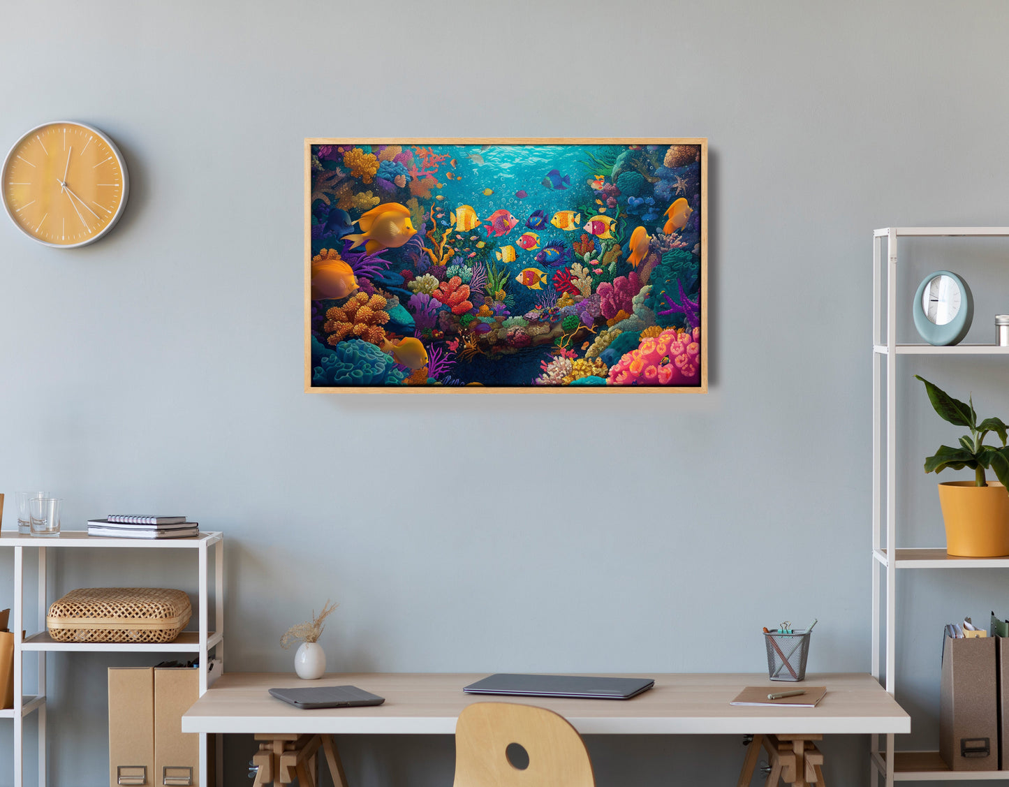 Colorful Tropical Fish Caribbean wall art view 54