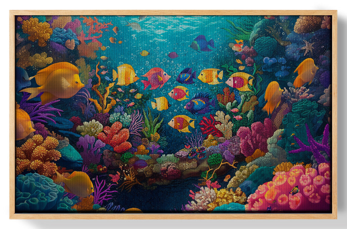 Colorful Tropical Fish Caribbean wall art view 49