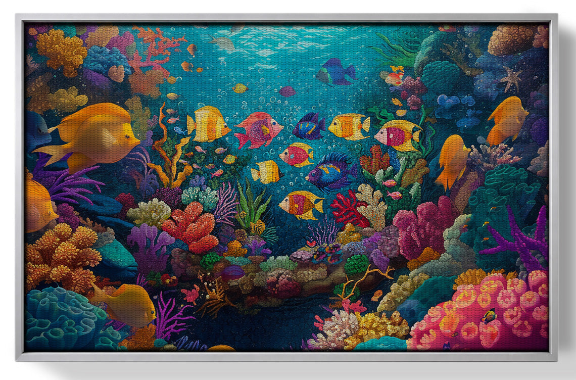 Colorful Tropical Fish Caribbean wall art view 55