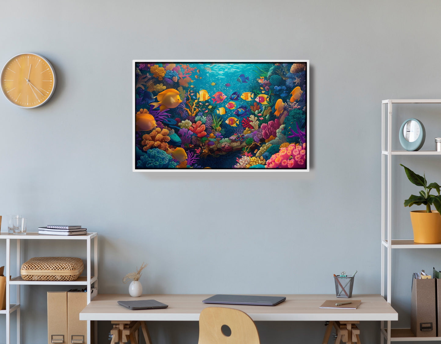 Colorful Tropical Fish Caribbean wall art view 66