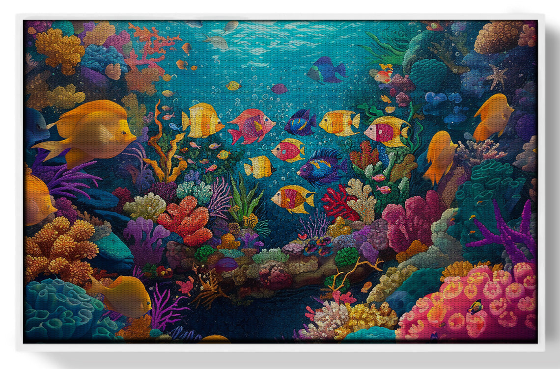 Colorful Tropical Fish Caribbean wall art view 61