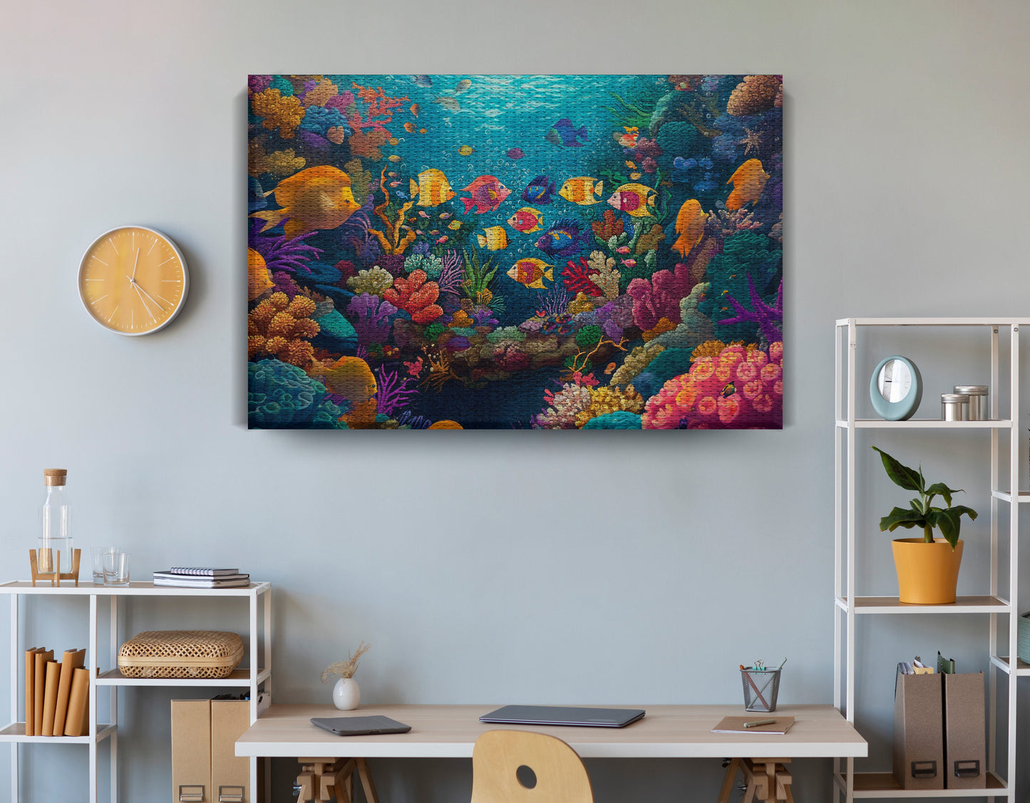 Colorful Tropical Fish Caribbean wall art view 18