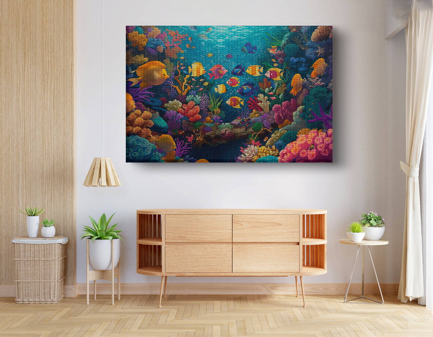 Colorful Tropical Fish Caribbean wall art view 14