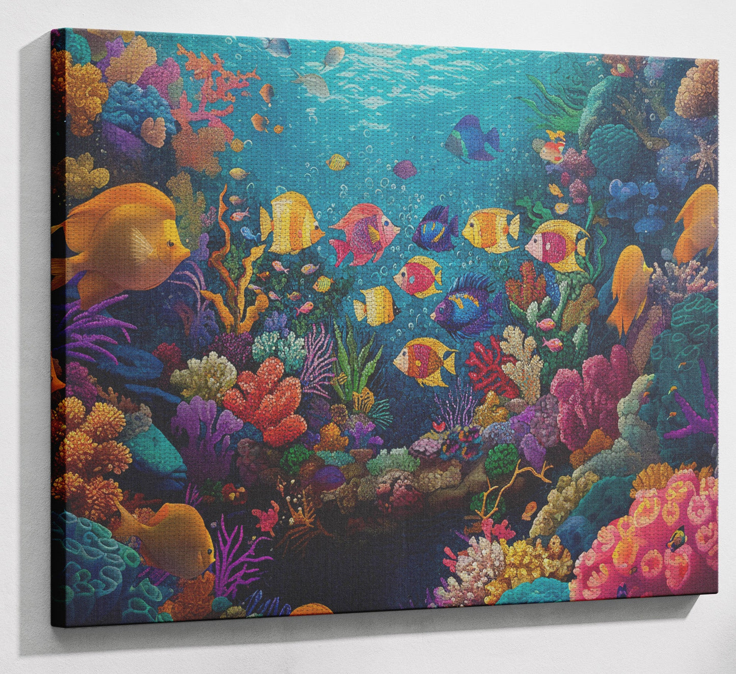 Colorful Tropical Fish Caribbean wall art view 13