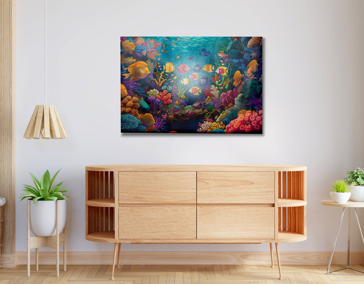 Colorful Tropical Fish Caribbean wall art view 20