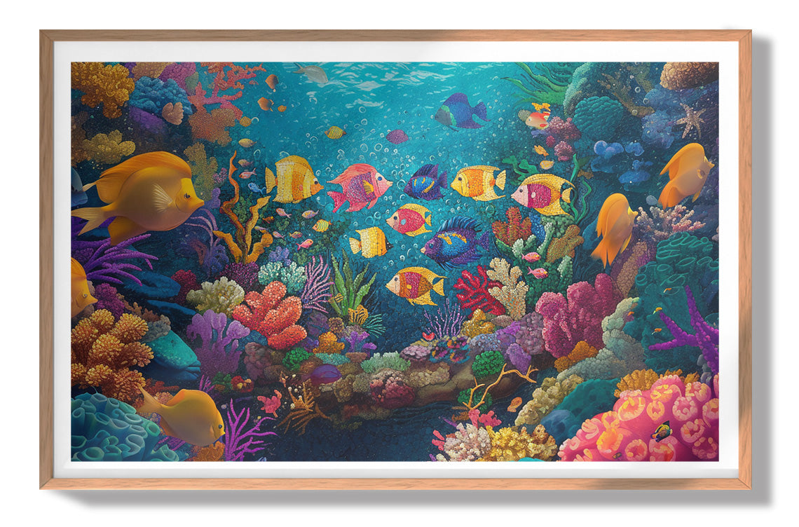 Colorful Tropical Fish Caribbean wall art view 79