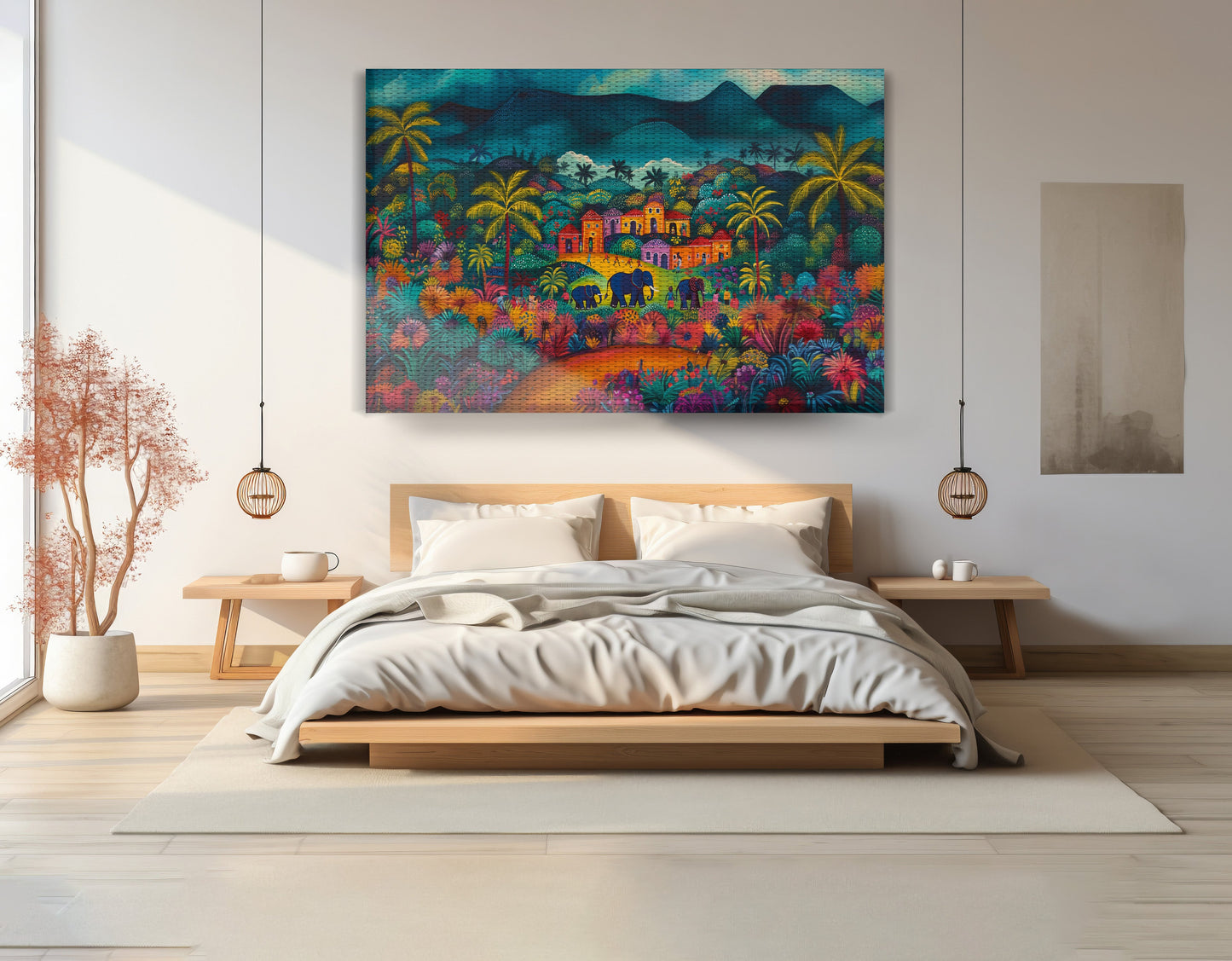 Haitian Village Landscape Caribbean wall art view 15