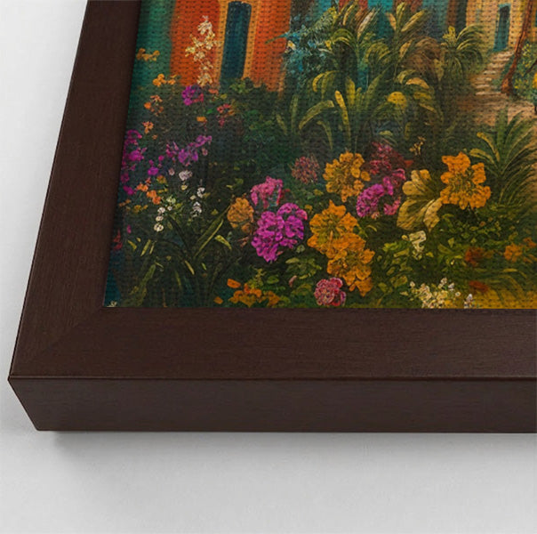 Tropical Village Road Black Caribbean wall art view 34