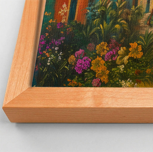 Tropical Village Road Black Caribbean wall art view 46