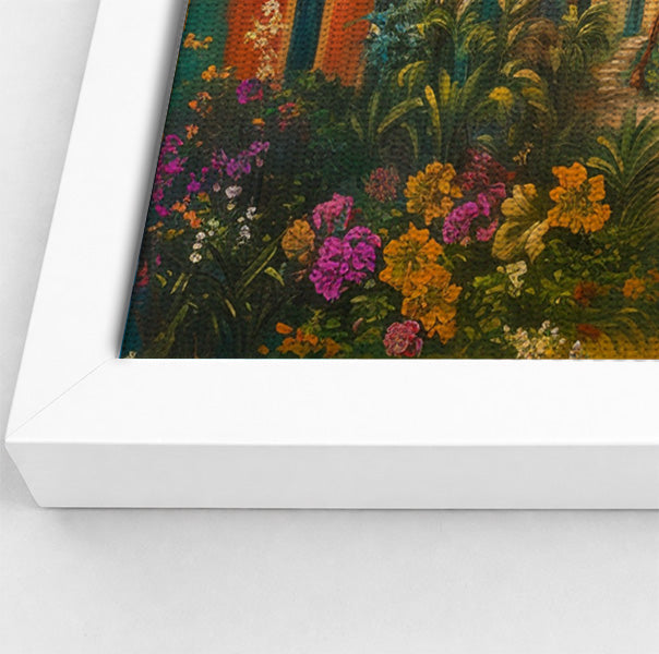 Tropical Village Road Black Caribbean wall art view 64