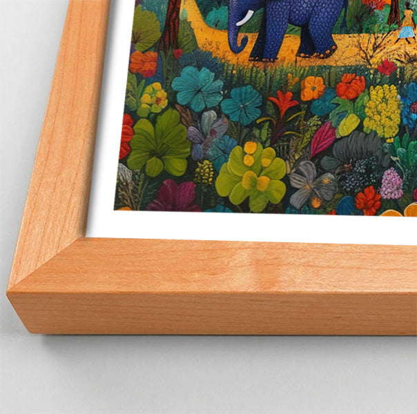Tropical Village Elephant Caribbean wall art view 82