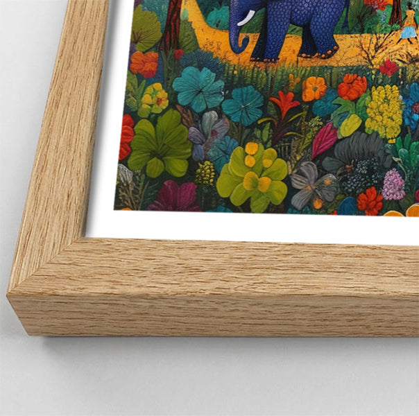 Tropical Village Elephant Caribbean wall art view 76