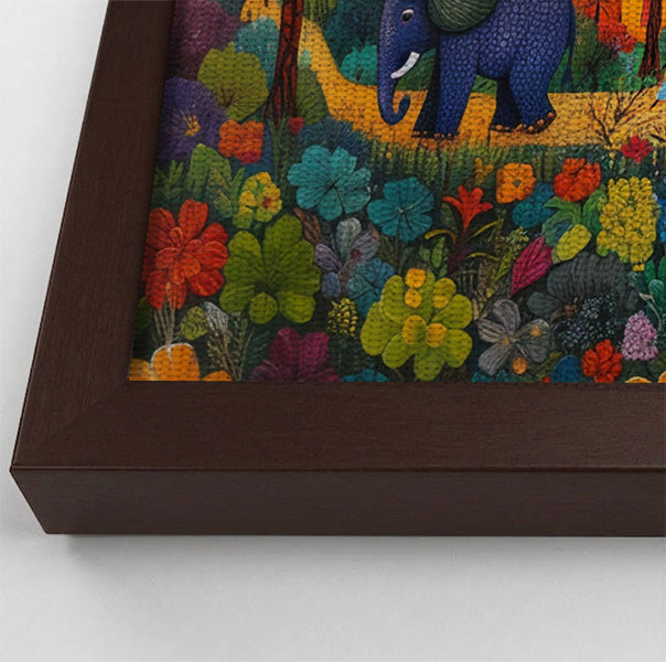 Tropical Village Elephant Caribbean wall art view 34