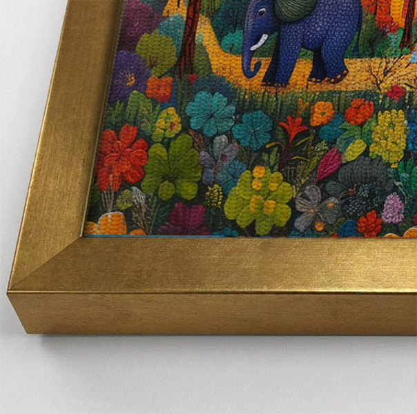 Tropical Village Elephant Caribbean wall art view 40