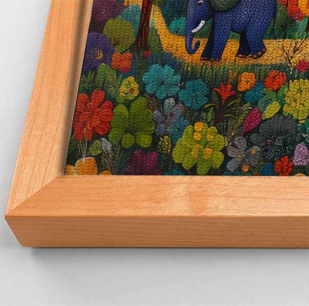 Tropical Village Elephant Caribbean wall art view 46