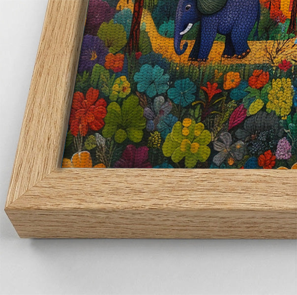 Tropical Village Elephant Caribbean wall art view 52