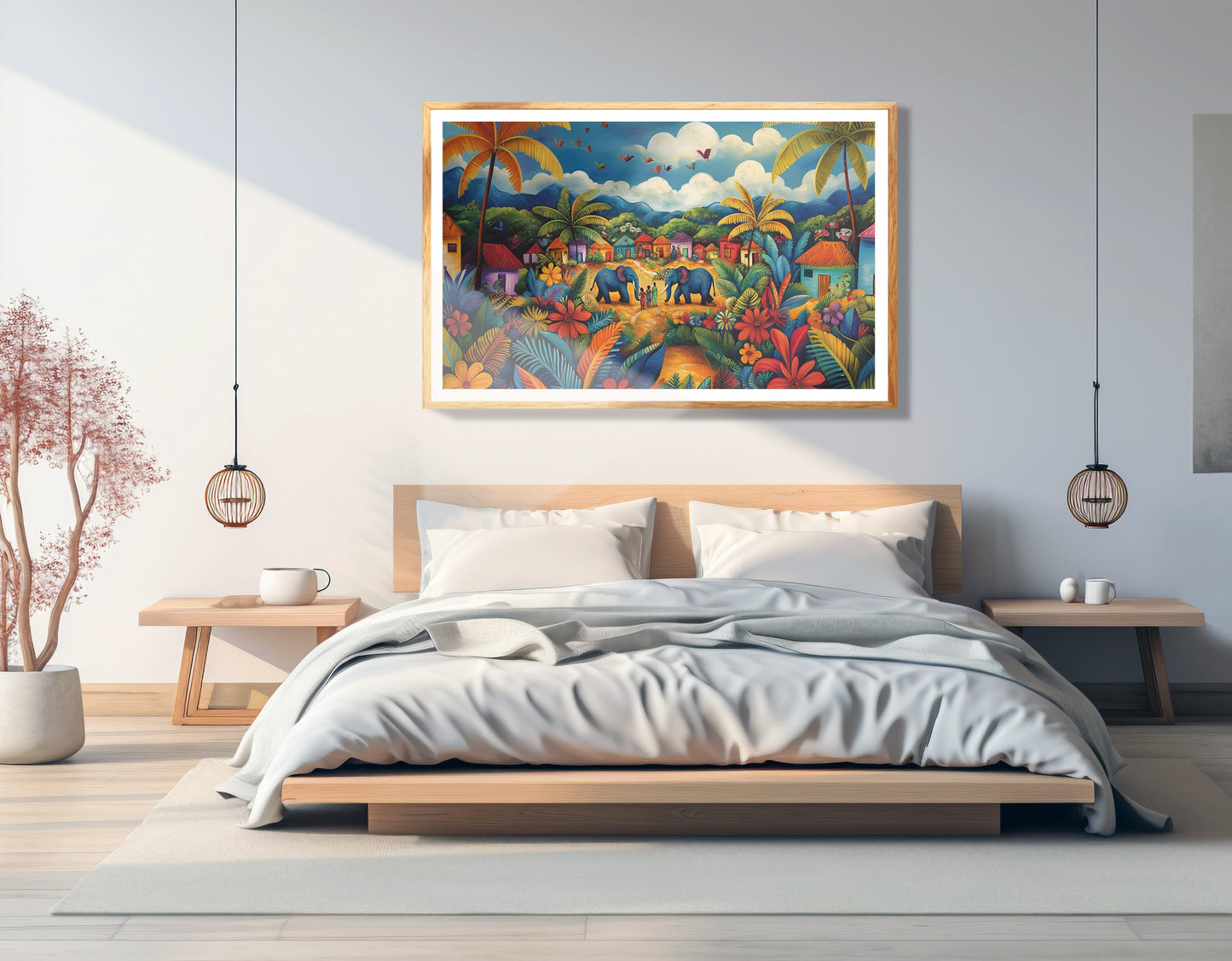Mountain Village Elephant Caribbean wall art view 75