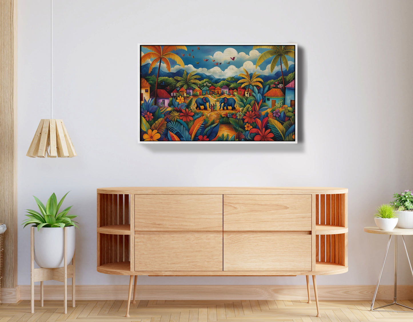 Mountain Village Elephant Caribbean wall art view 62