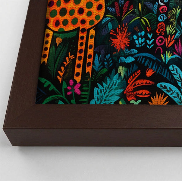Giraffe Palm Tree Safari Caribbean wall art view 34