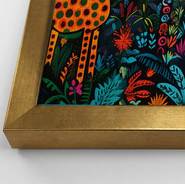 Giraffe Palm Tree Safari Caribbean wall art view 40
