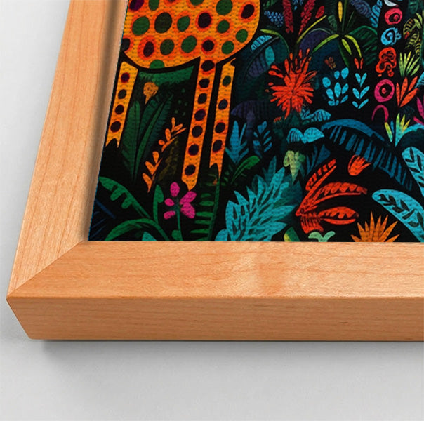 Giraffe Palm Tree Safari Caribbean wall art view 46