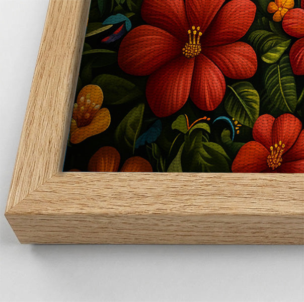 Tropical Flower Bird Black Caribbean wall art view 52