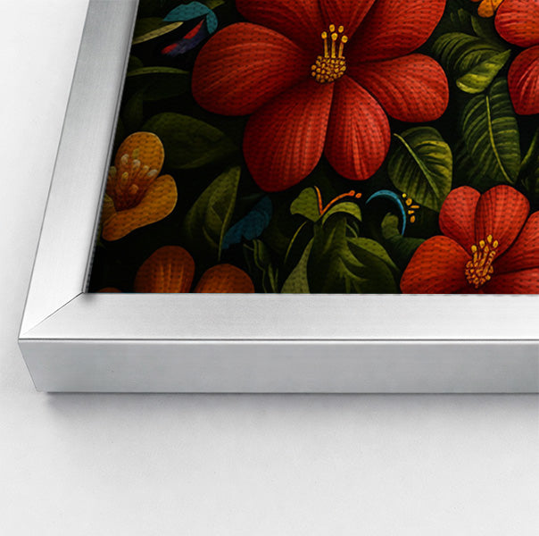 Tropical Flower Bird Black Caribbean wall art view 58