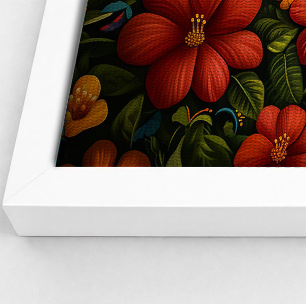 Tropical Flower Bird Black Caribbean wall art view 64
