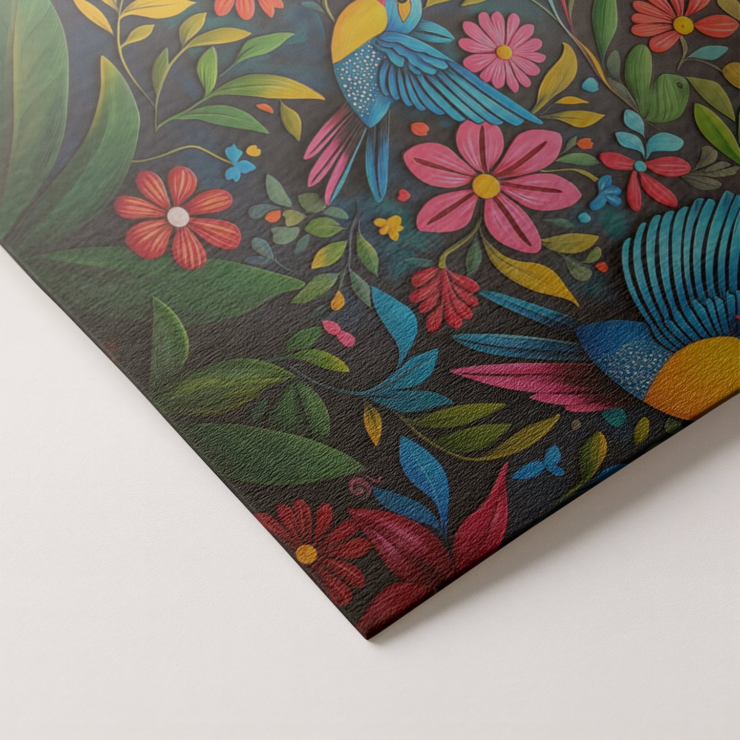 Tropical Bird Floral Caribbean wall art artwork by MoomZee Artwork