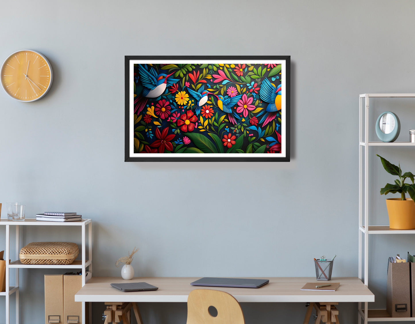 Tropical Bird Floral Caribbean wall art view 72