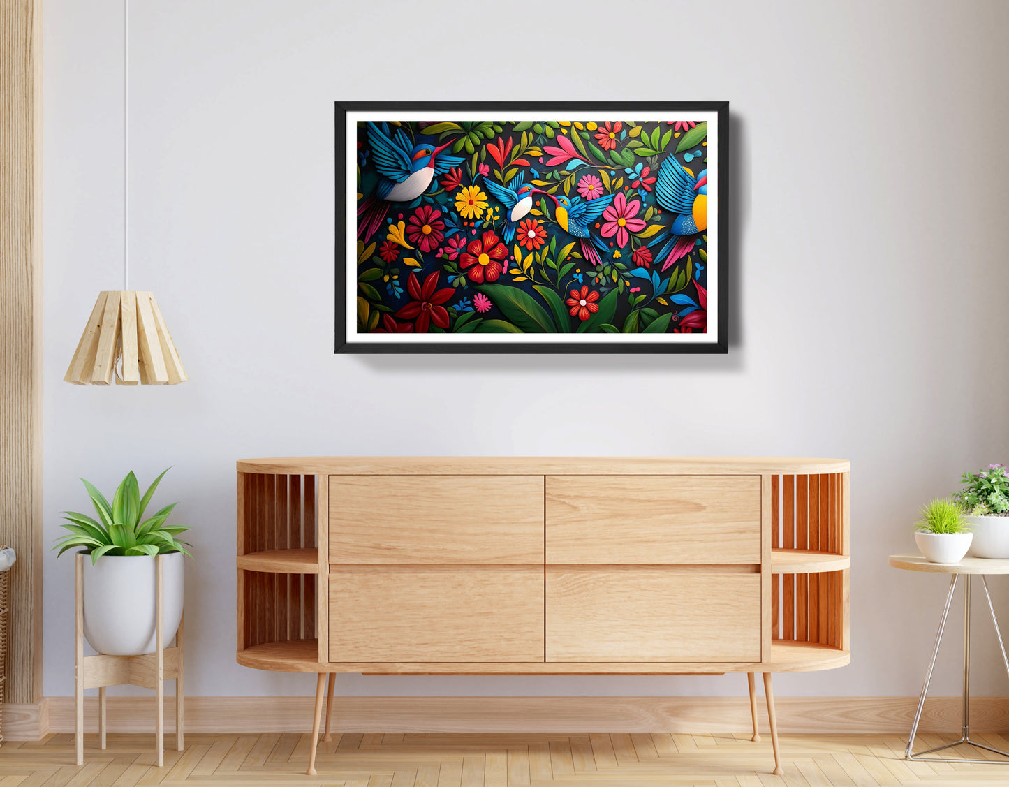 Tropical Bird Floral Caribbean wall art view 68