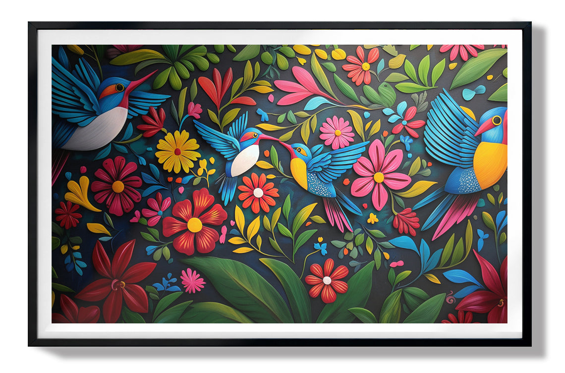 Tropical Bird Floral Caribbean wall art view 67