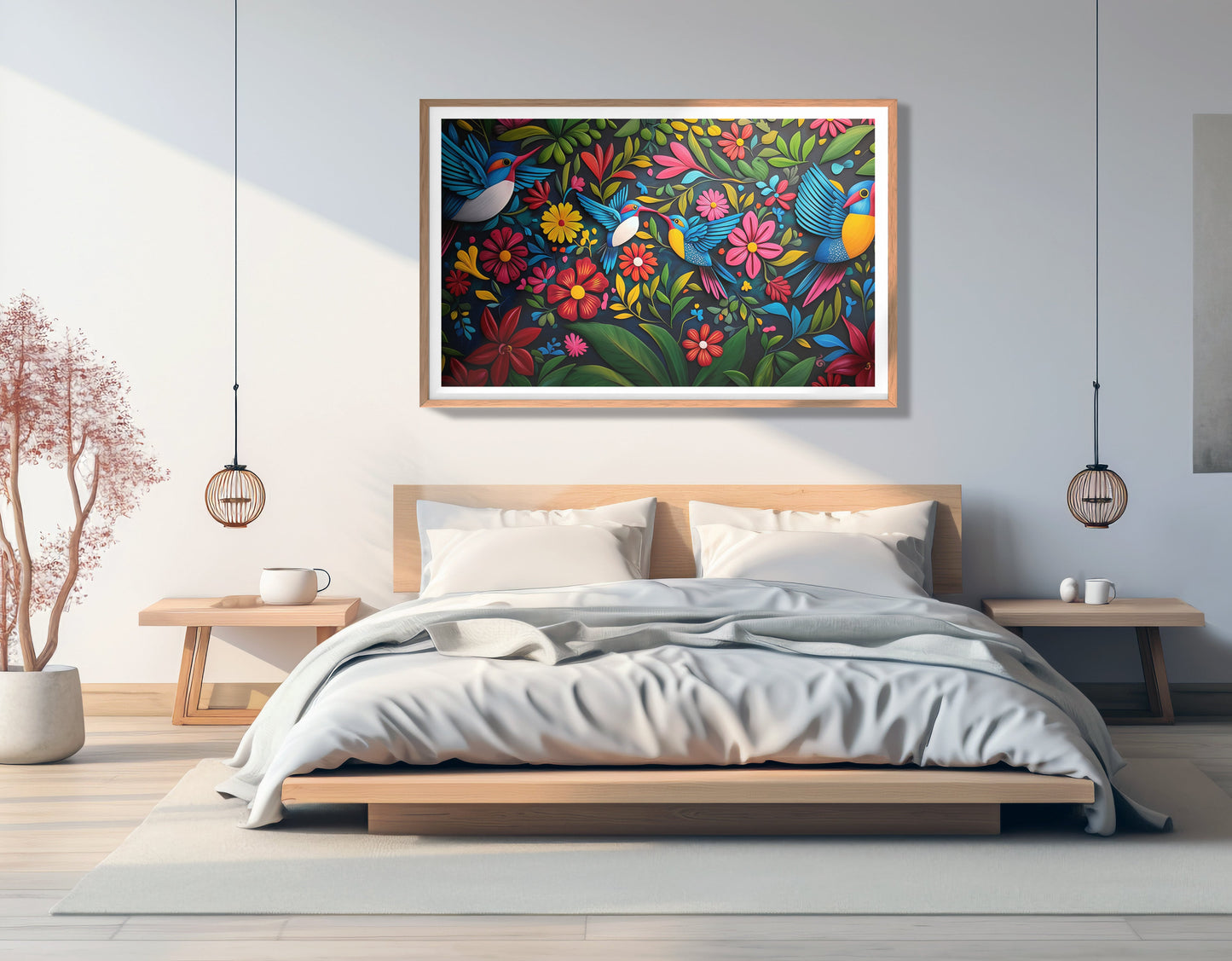 Tropical Bird Floral Caribbean wall art view 81
