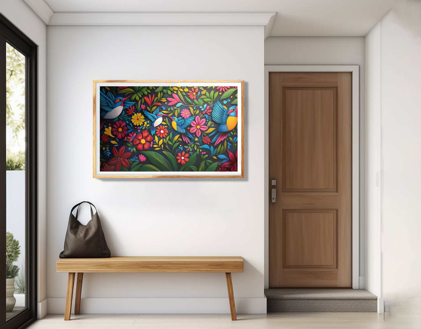 Tropical Bird Floral Caribbean wall art view 77
