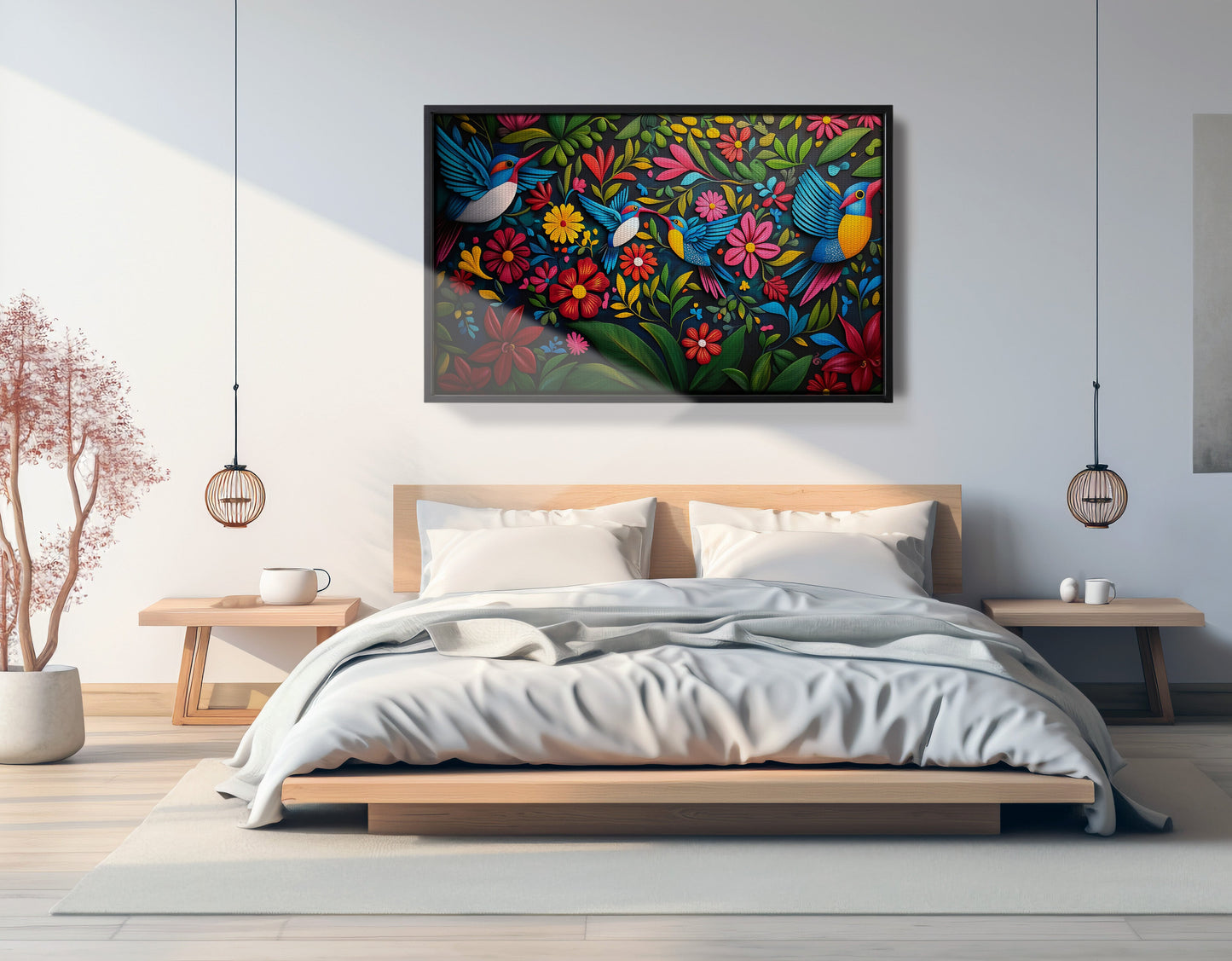 Tropical Bird Floral Caribbean wall art view 27
