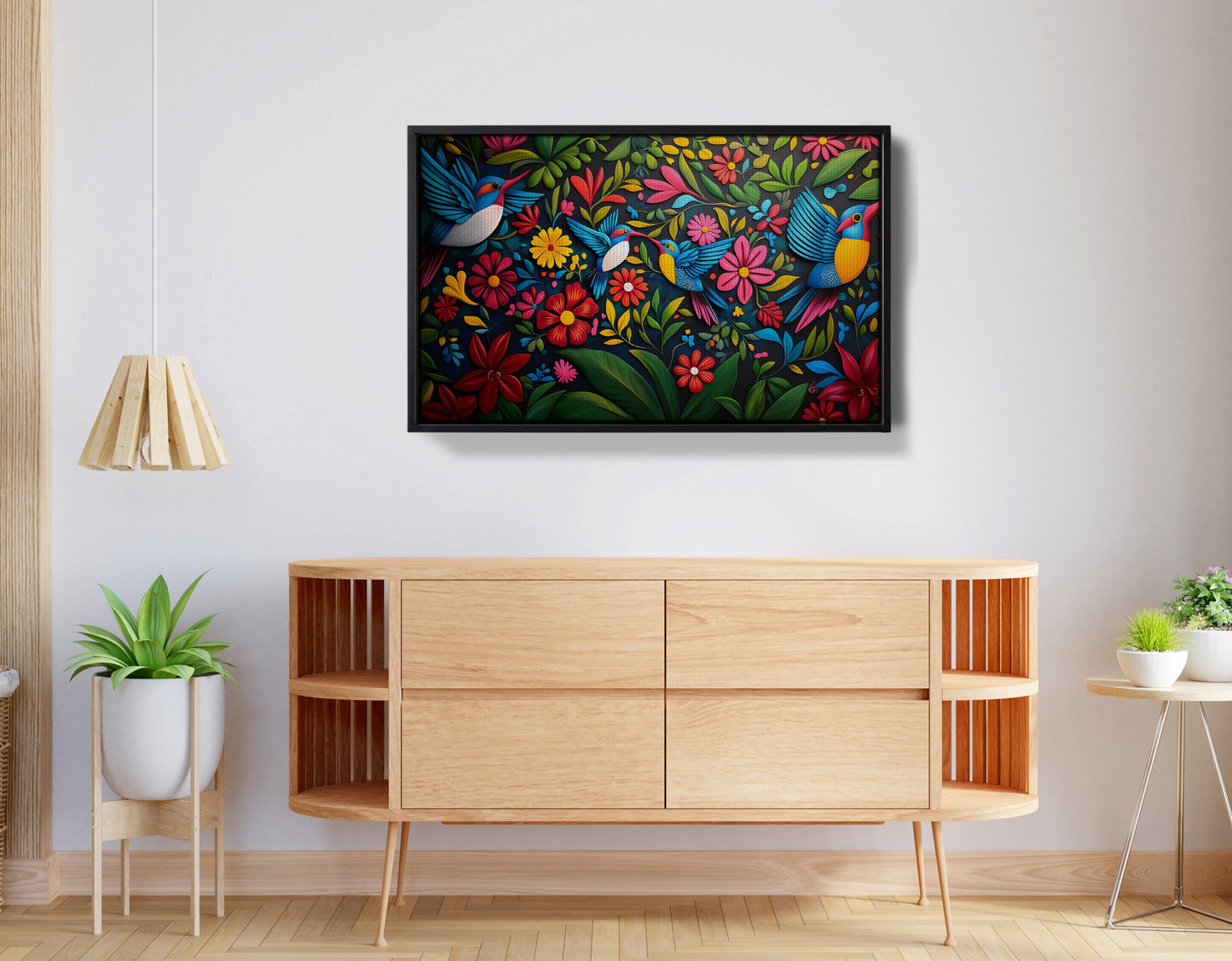 Tropical Bird Floral Caribbean wall art view 26