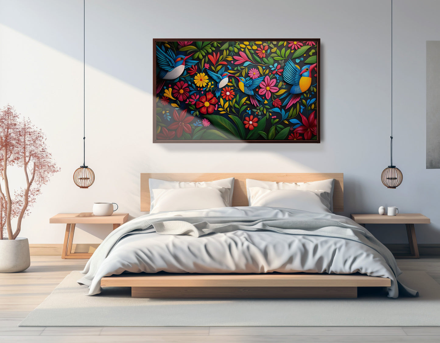 Tropical Bird Floral Caribbean wall art view 33